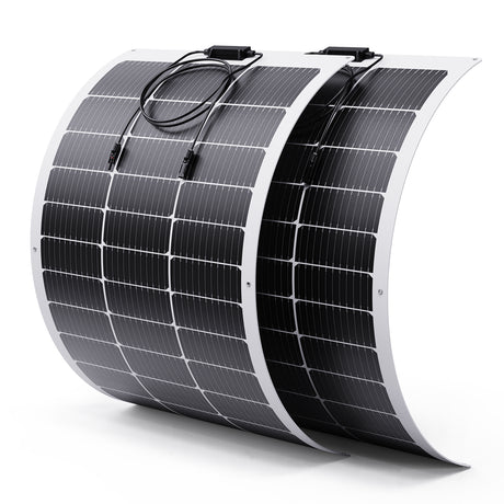 100W Flexible Solar Panel – White Frame