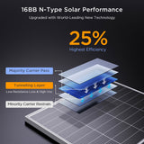 200W N-Type Bifacial Solar Panel – Silver Frame