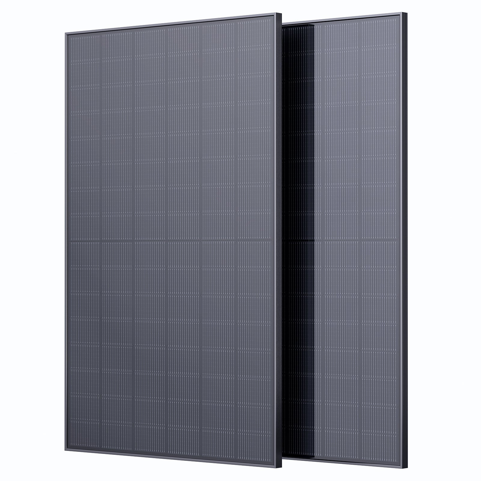 Callsun 450W N-Type Bifacial Monocrystalline Solar Panel 2pcs set with anti-shading technology.