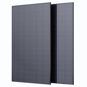 Callsun 450W N-Type Bifacial Monocrystalline Solar Panel 2pcs set with anti-shading technology.