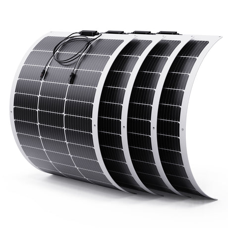 100W Flexible Solar Panel – White Frame