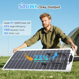 50W Flexible Solar Panel – White Frame