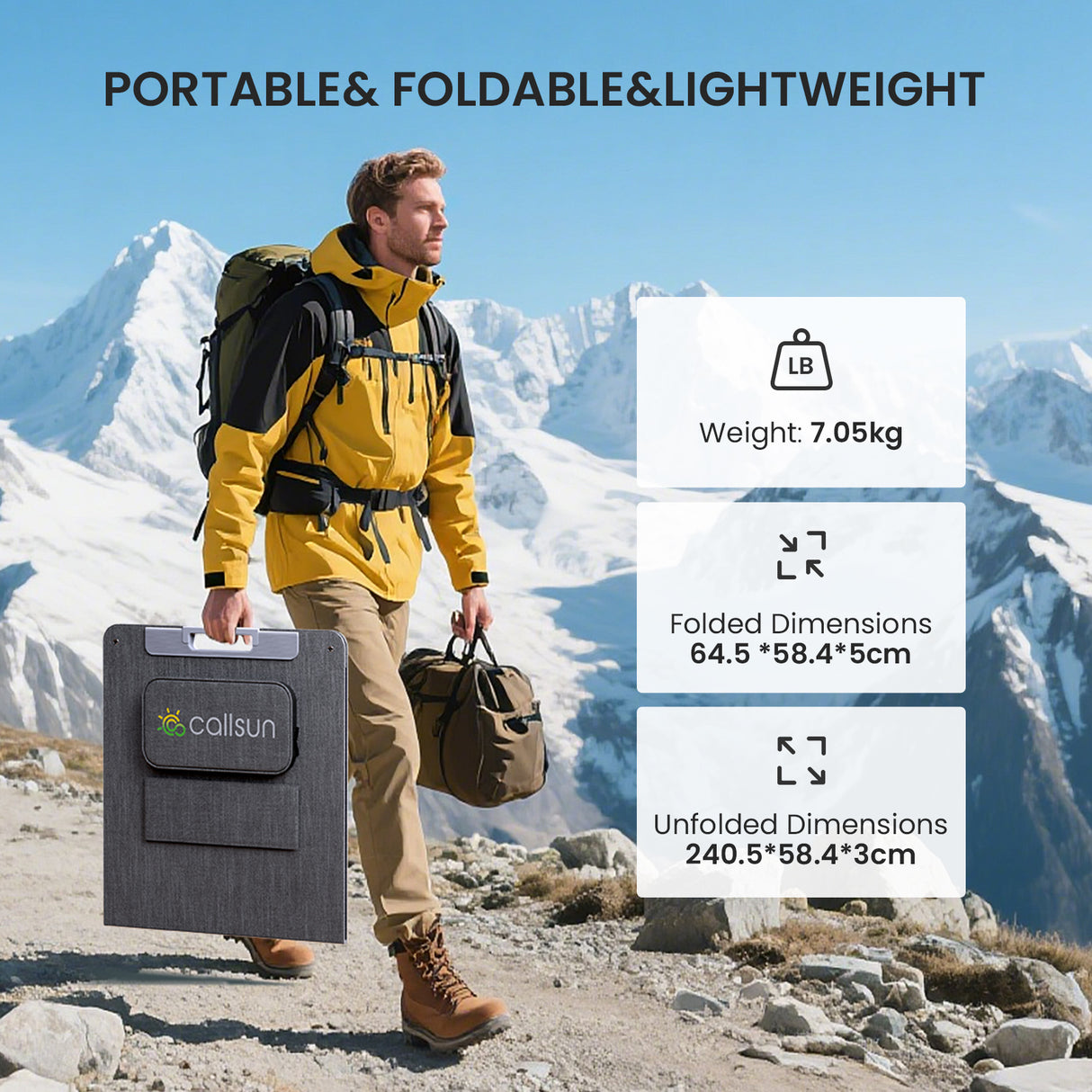 220W N-Type Portable Solar Panel