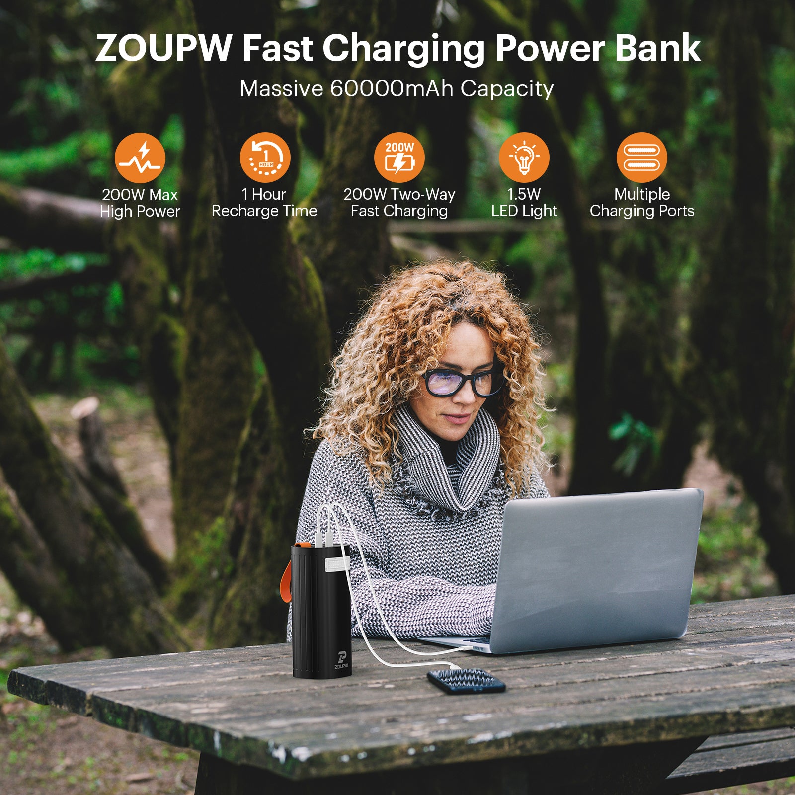 Callsun 200W 60000mAh Power Bank