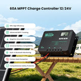 800W 12V Complete Solar Panel Kit