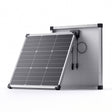 Callsun 50W N-Type Solar Panel – Silver Frame showing 16BB cells and back junction box for 50 watt solar panel RV and off-grid charging.