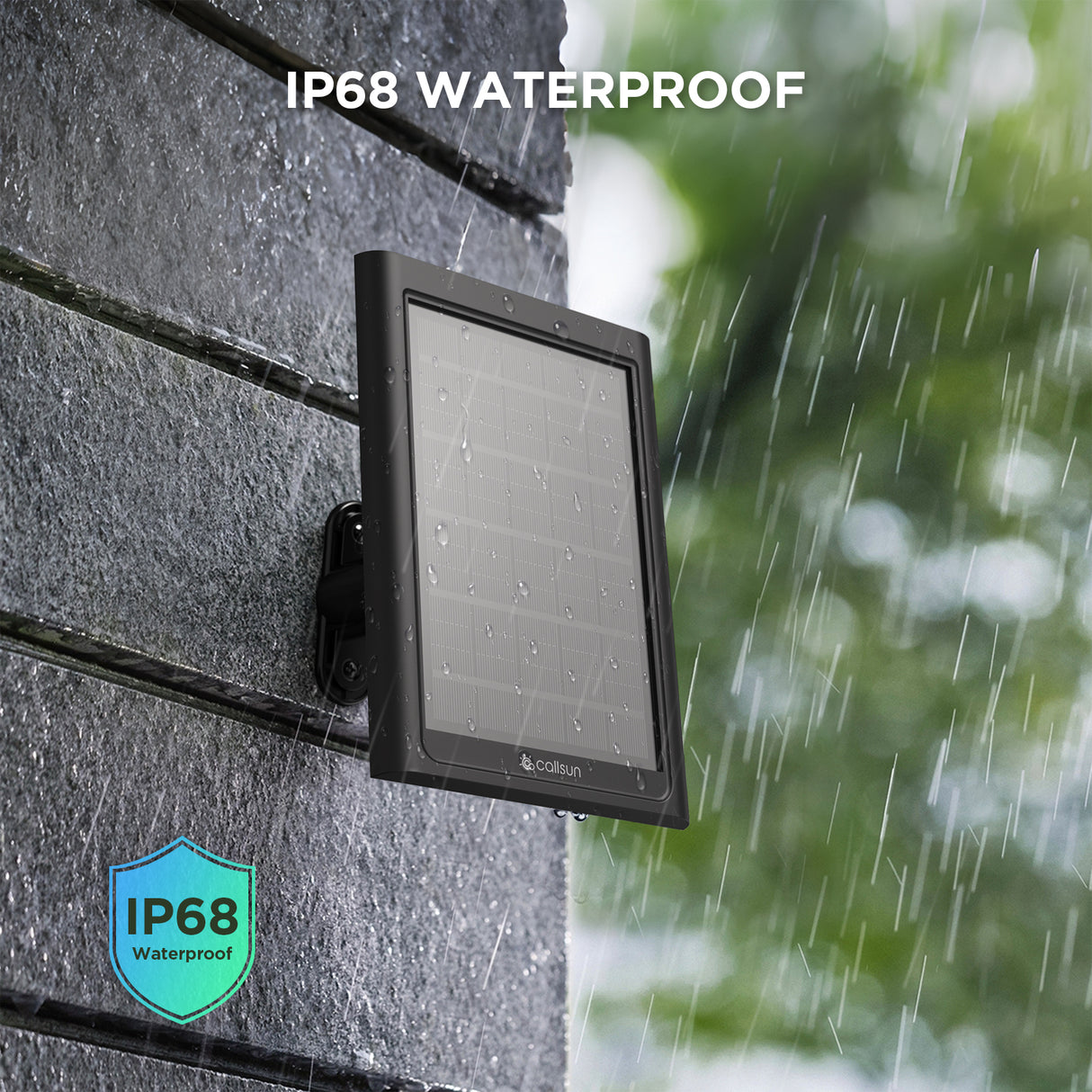 2.4W Solar Panel for For Ring Camera – Black Frame