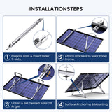 44in Solar Panel Tilt Mount Brackets