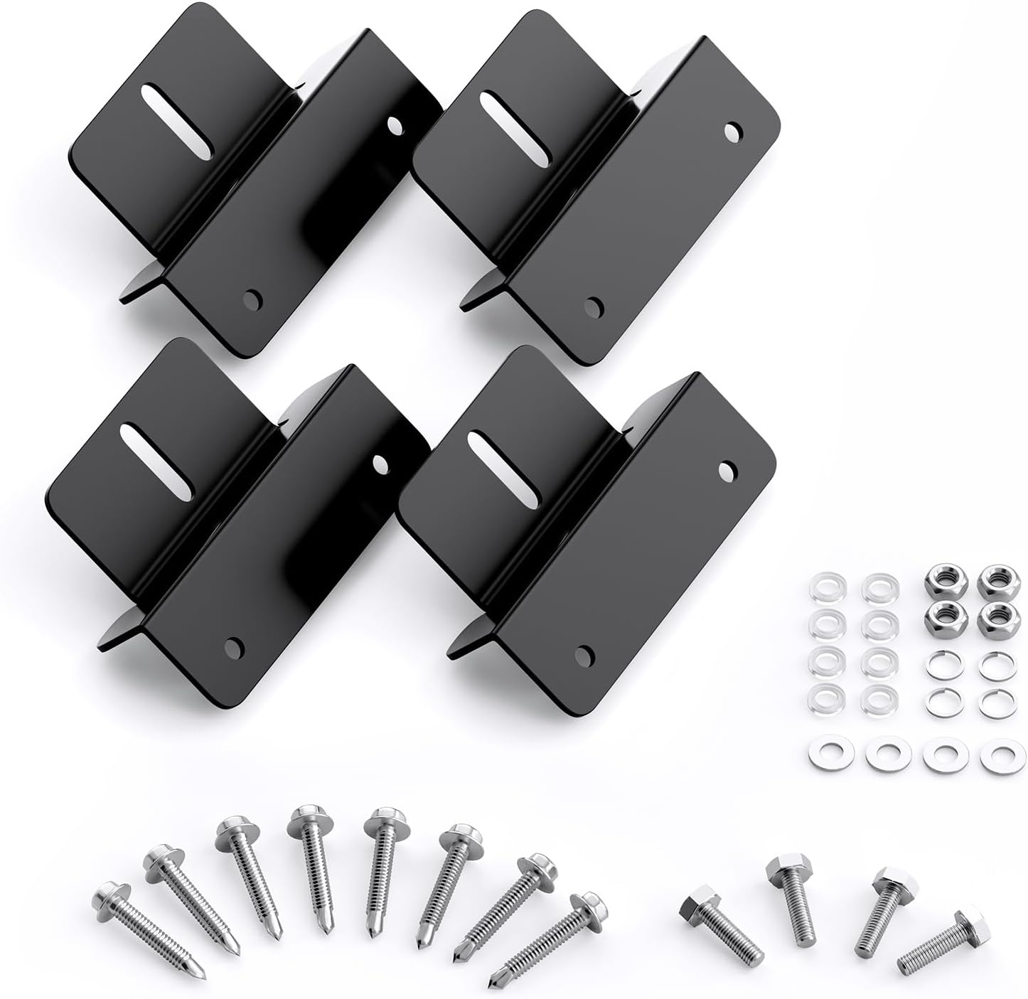 Mounting Z Brackets for Solar Panels 2 Set (4 Units Z Brackets)