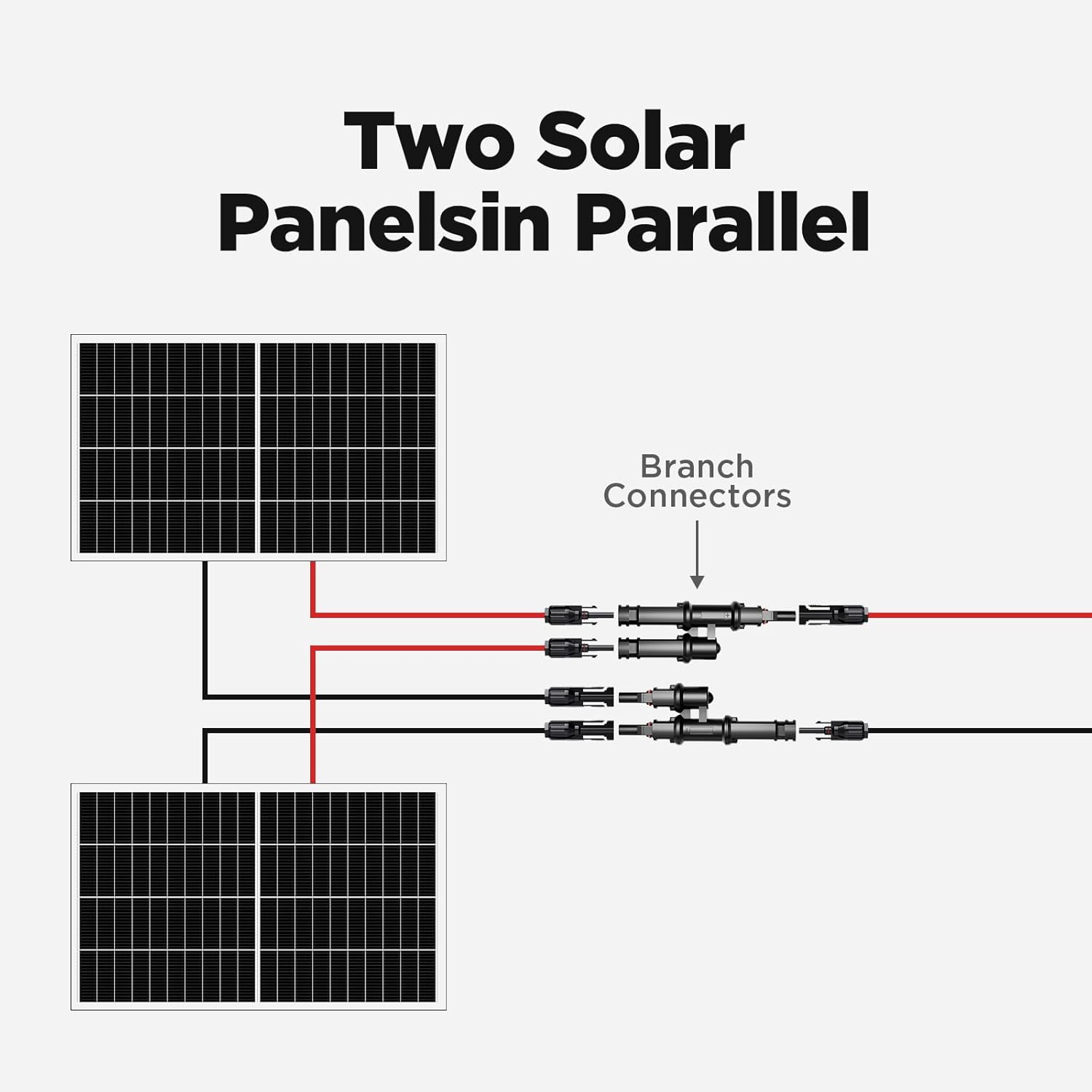 Solar Branch Connectors 2 to 1 Solar Connector(1 Pair)
