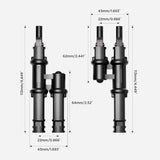 Solar Y Branch Connectors MMF+FFM Pair
