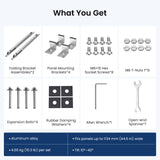 44in Solar Panel Tilt Mount Brackets