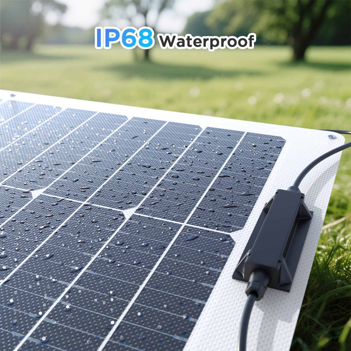 50W Flexible Solar Panel – White Frame