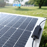 50W Flexible Solar Panel – White Frame