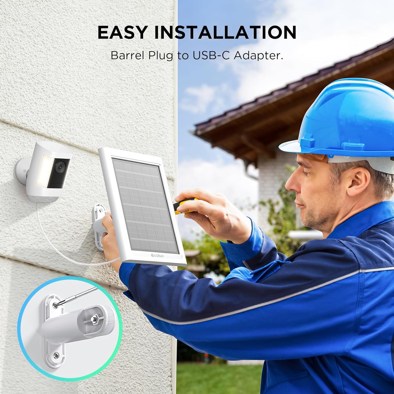 6W Solar Panel(For Ring/Arlo Security Cameras)