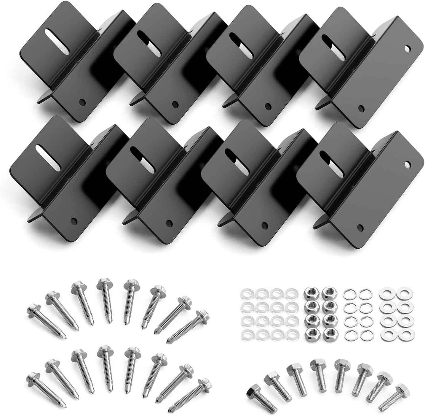 Mounting Z Brackets for Solar Panels 2 Set (4 Units Z Brackets)