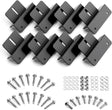 Callsun solar Z-bracket mounting kit, 2 sets (8 pcs) with hardware for secure rigid solar panel installation on RVs and boats.