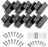 Callsun solar Z-bracket mounting kit, 2 sets (8 pcs) with hardware for secure rigid solar panel installation on RVs and boats.