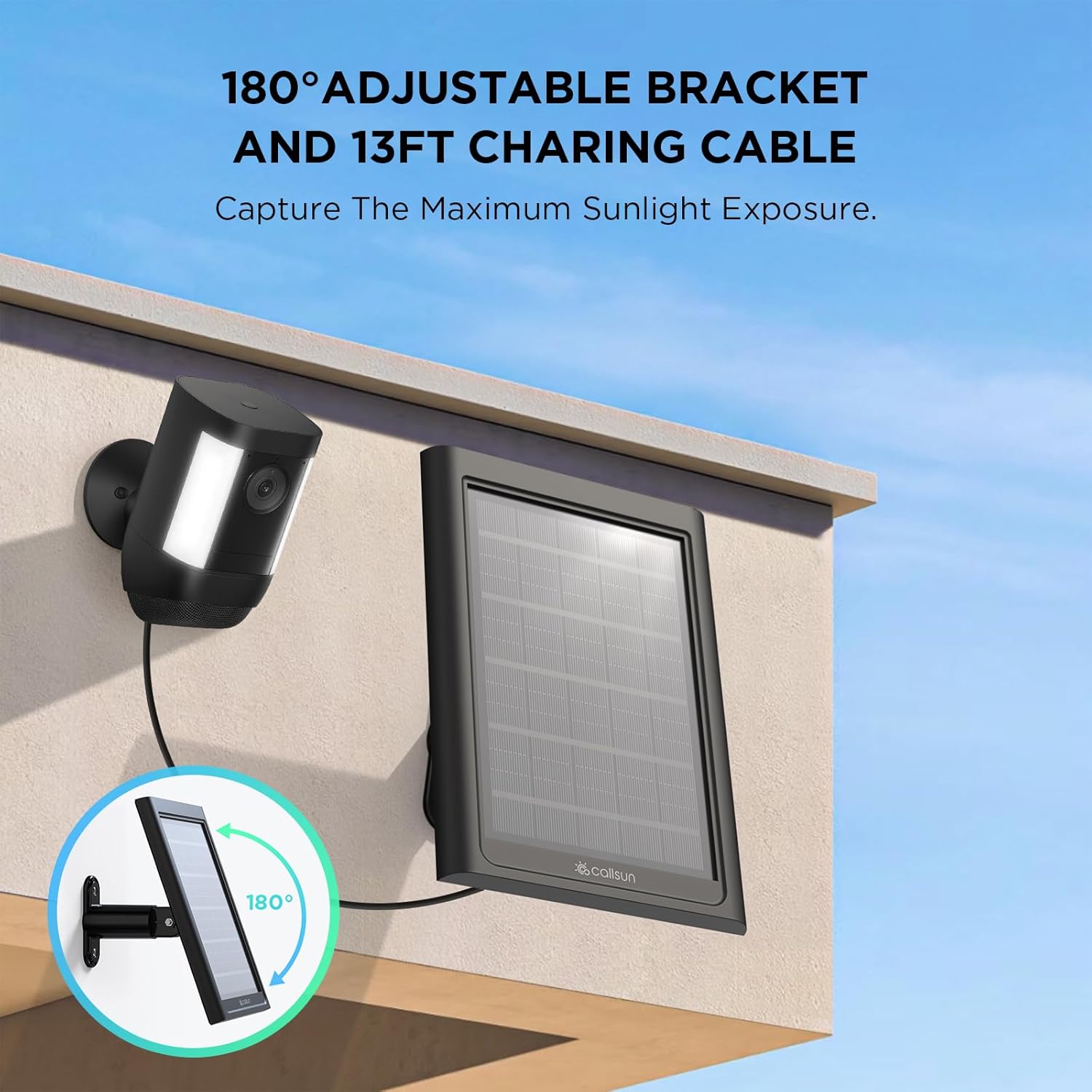 6W Solar Panel(For Ring/Arlo Security Cameras)