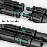 Solar Y Branch Connectors MMF+FFM Pair