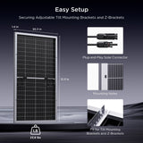 200W N-Type Bifacial Solar Panel – Silver Frame
