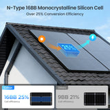 215W N-Type Anti-Shade Bifacial Solar Panel