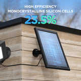 6W Solar Panel for For Ring Camera – Black Frame