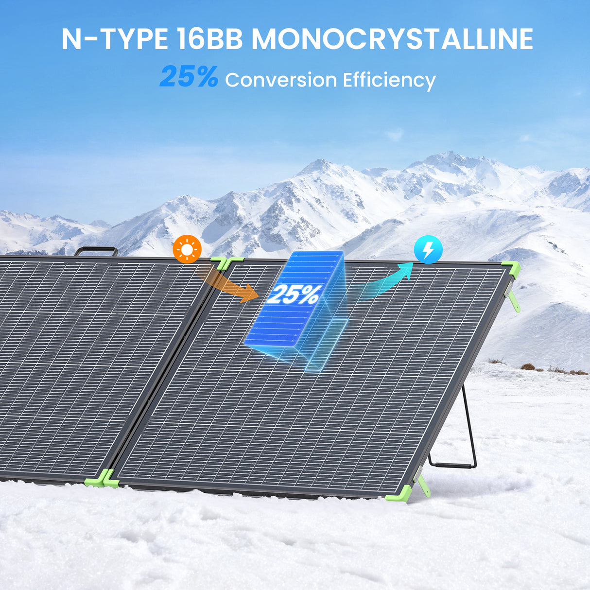500W N-Type Foldable Solar Panel
