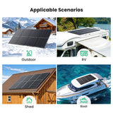 800W 12V Complete Solar Panel Kit