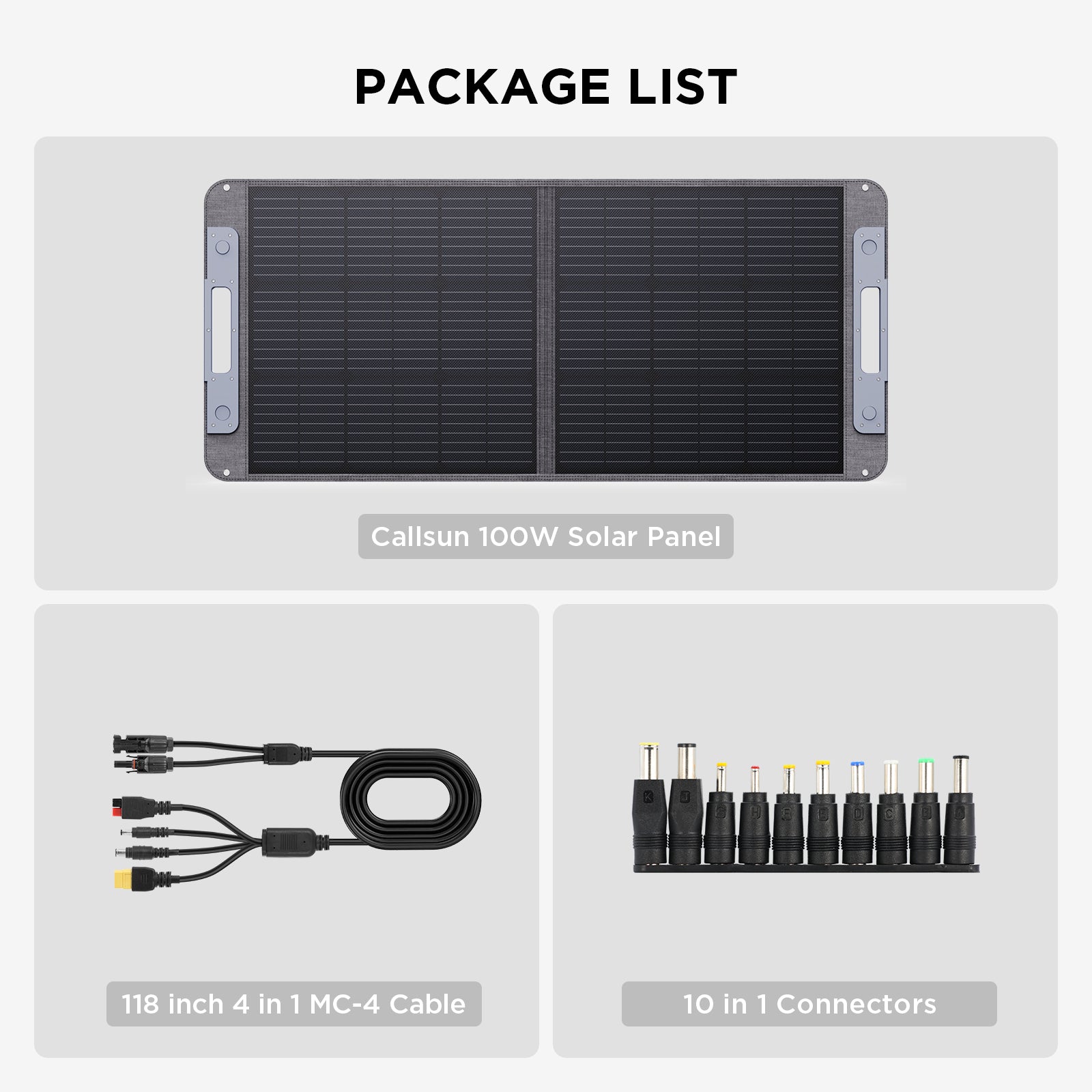 Callsun 100W Portable Stitched Solar Panel