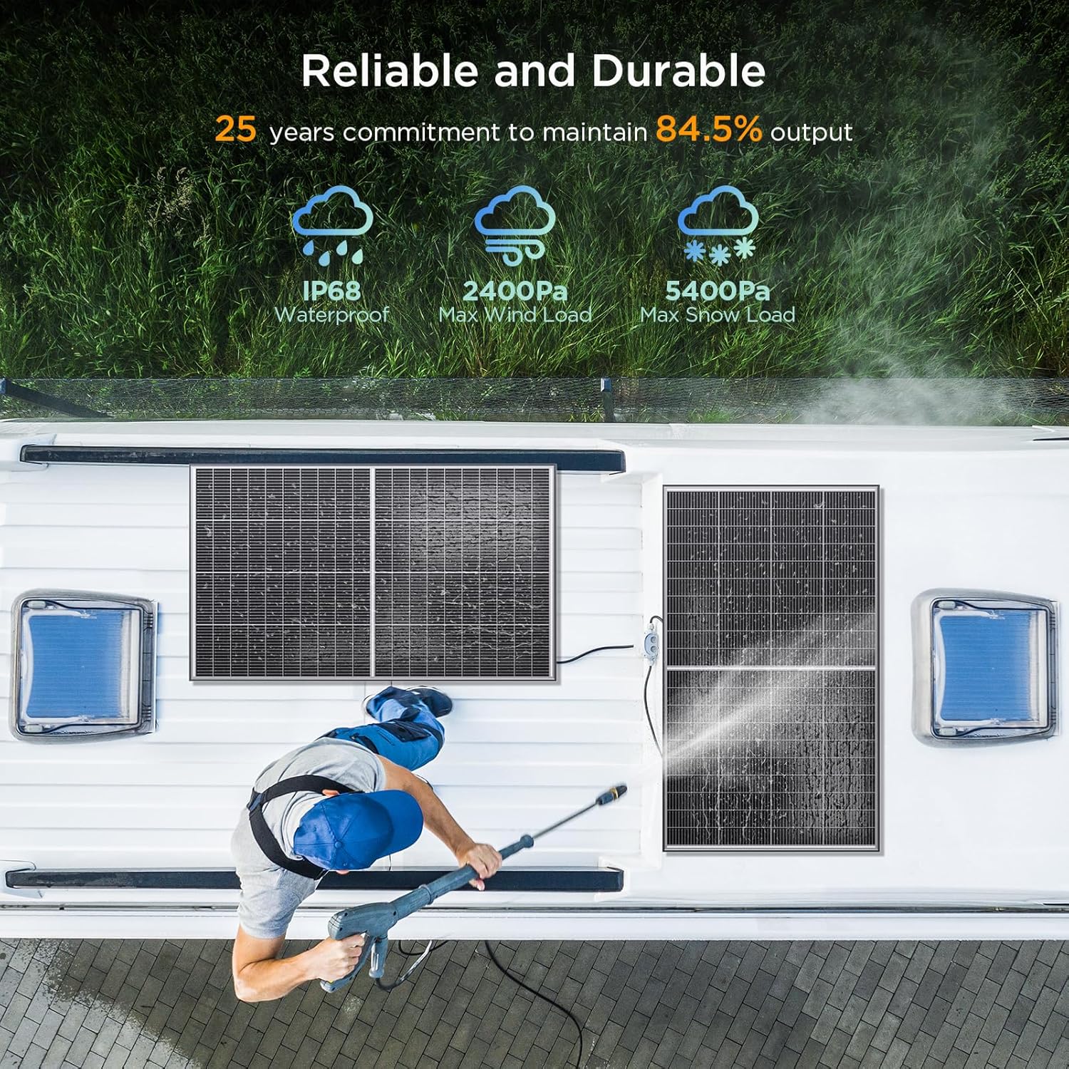 200W N-Type 16BB  Bifacial Solar Panel