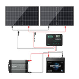 400W 12V Complete Solar Panel Kit
