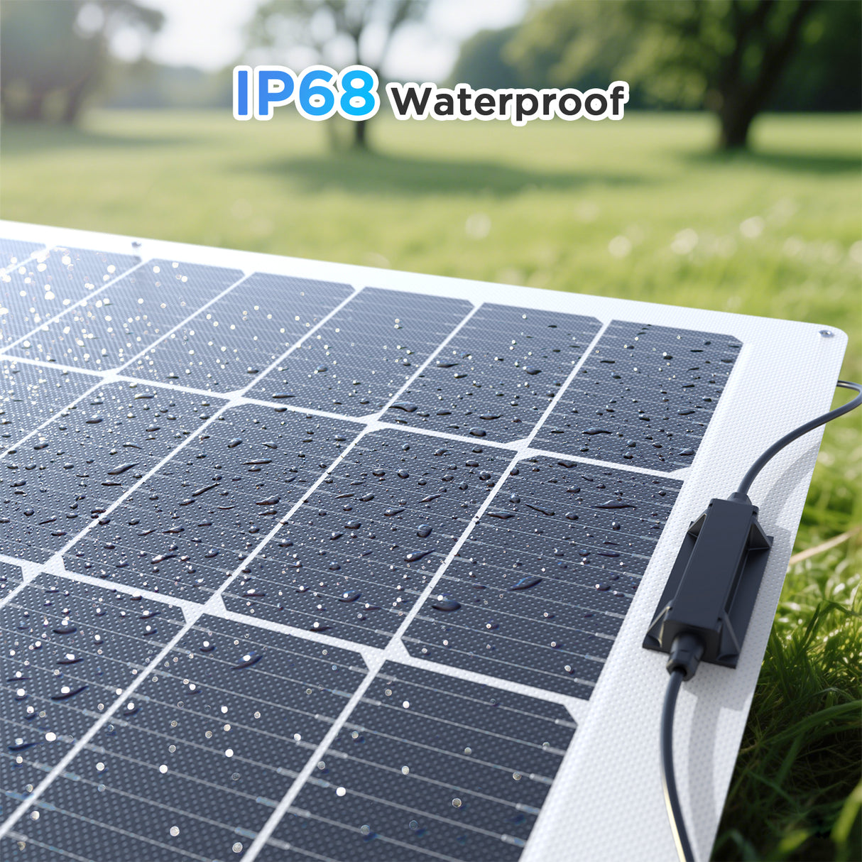 100W Flexible Solar Panel – White Frame
