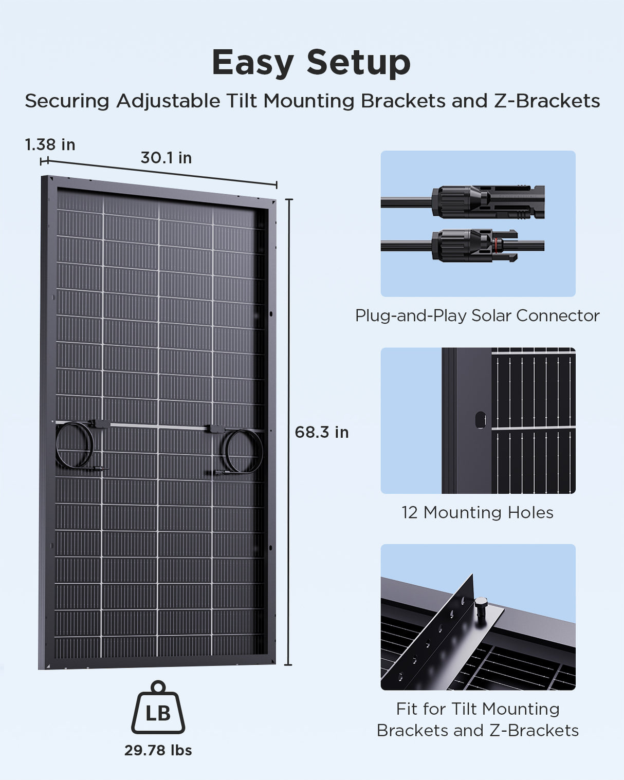 275W N-Type Bifacial Solar Panel