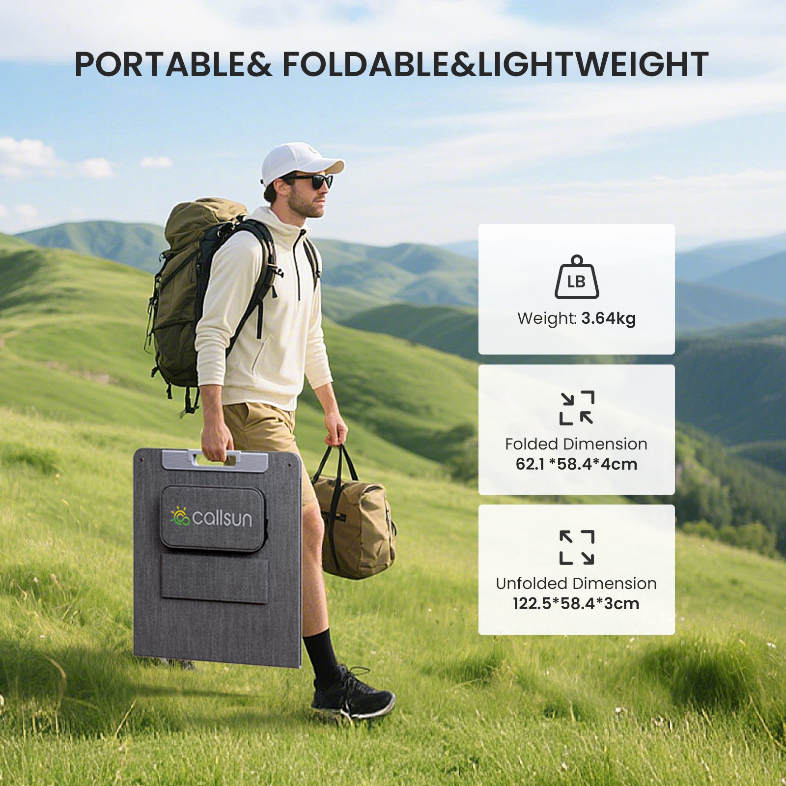 110 W 19.8 V Foldable Solar Panel