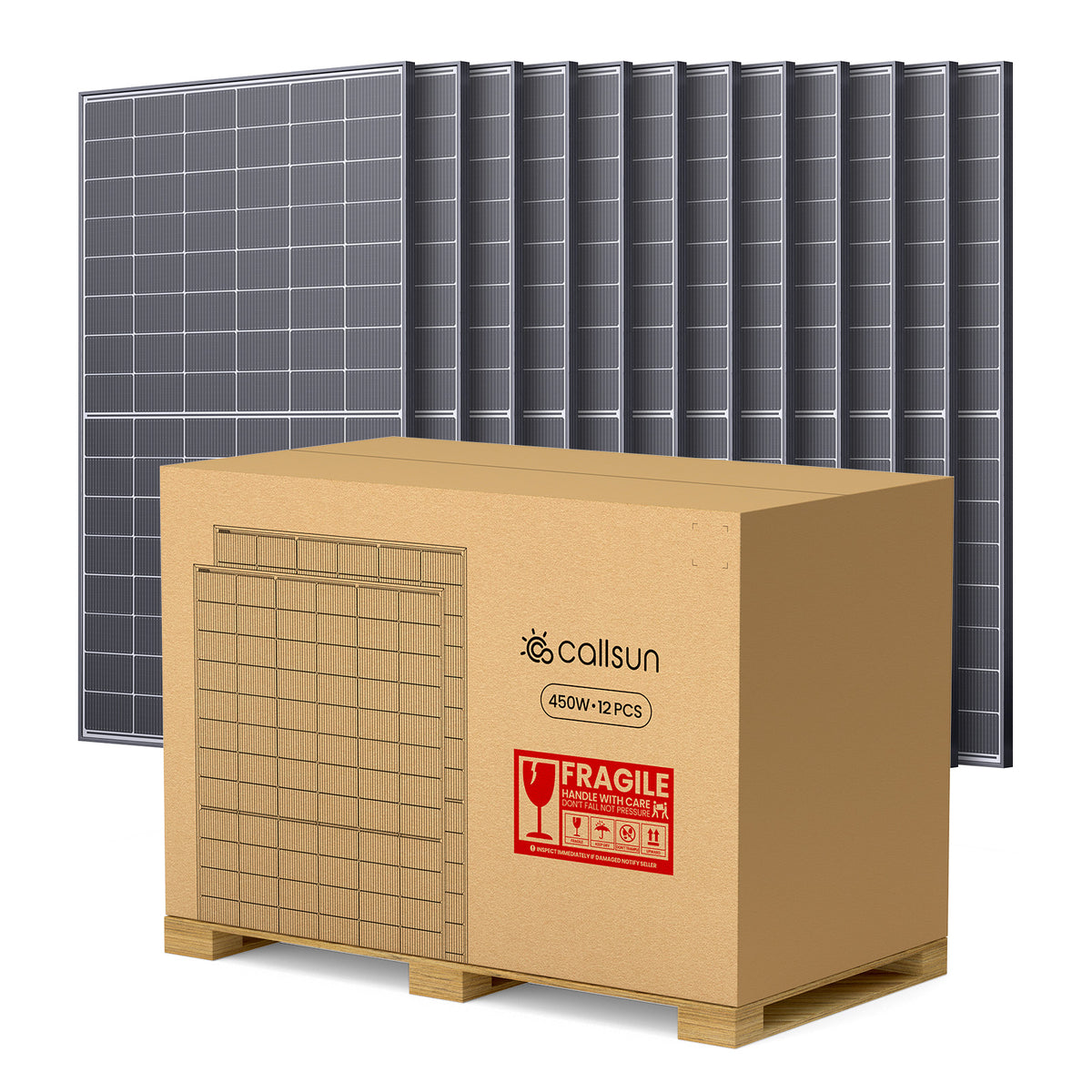 450W N-Type Bifacial Solar Panel - White Glass