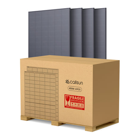 450W N-Type Bifacial Solar Panel - Black Glass