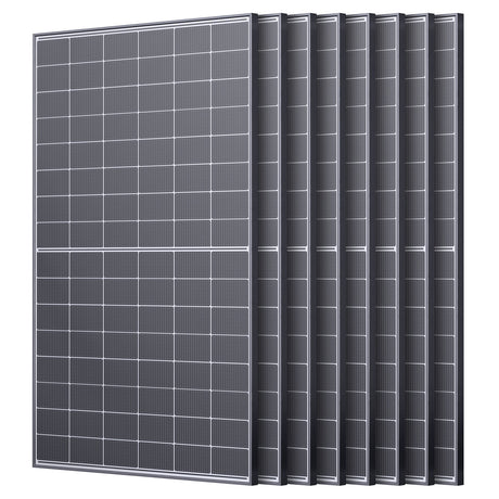 450W N-Type Bifacial Solar Panel - White Glass