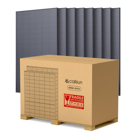 450W N-Type Bifacial Solar Panel - Black Glass