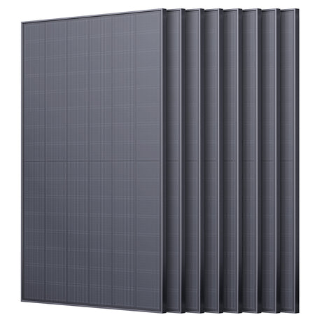450W N-Type Bifacial Solar Panel - Black Glass