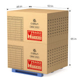 Wholesale solar panels on pallet - Callsun 200W n-type bifacial (2 pcs) shipping dimensions 46x53x65 in.
